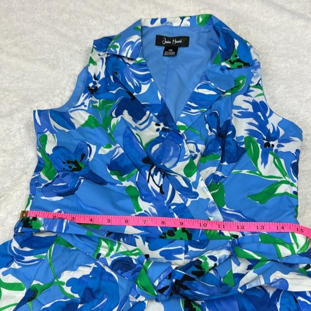Jessica Howard Blue and White Polo Collar Sundress - Picture 5 of 11